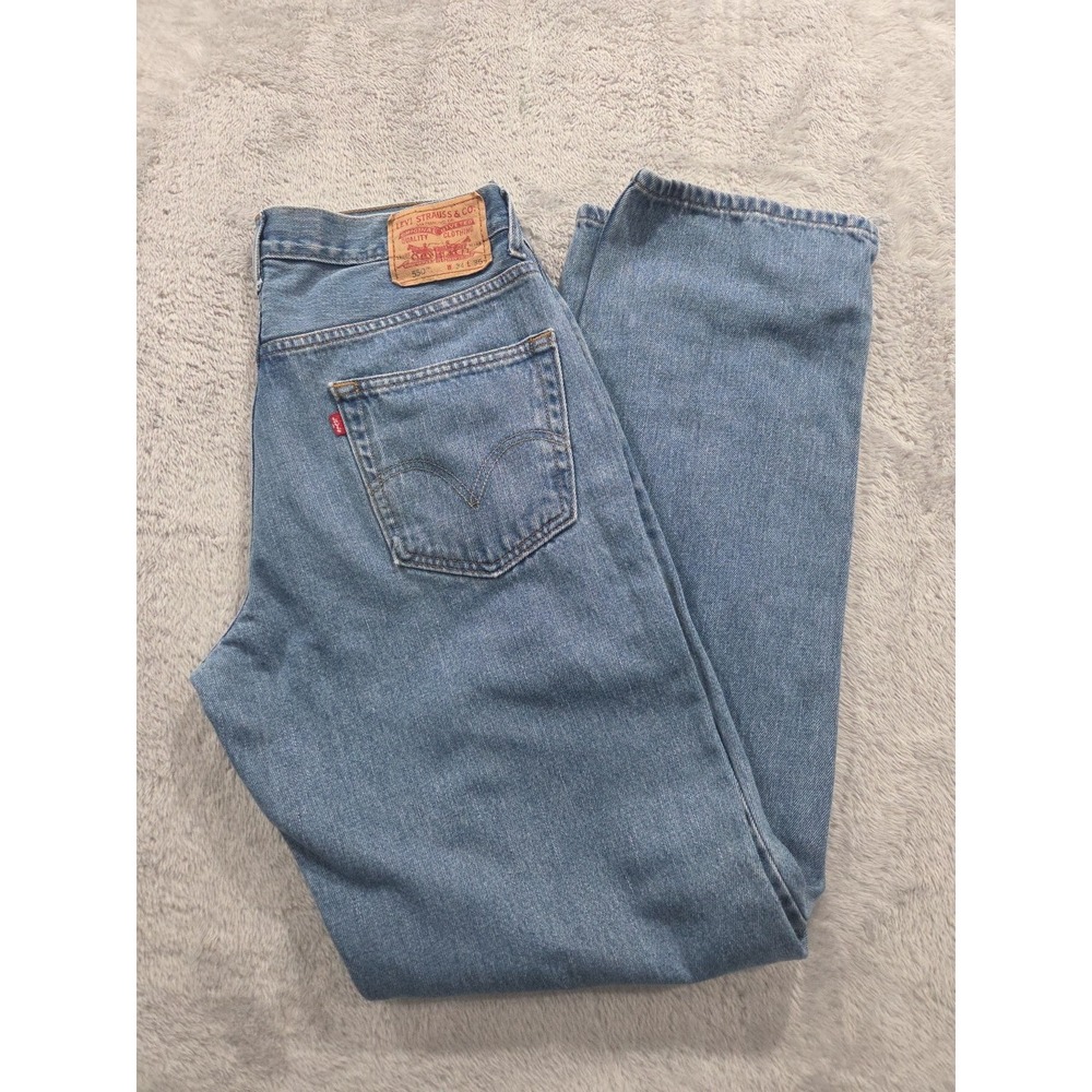 Vintage 2004 Levi's 550 Relaxed Fit Jeans  Sz 34x36  Blue Stonewash Colombia